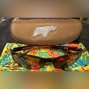 Maui Jim Brown Frame Sunglasses with Brown Case